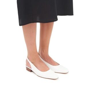 Maison Margiela Barbs Patent Leather Slingback Ballet Heeled Pumps -  NWT